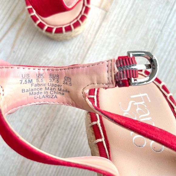 NEW Franco Sarto Lariza Rose Print Espadrilles | Size 7.5 - Picture 4 of 6